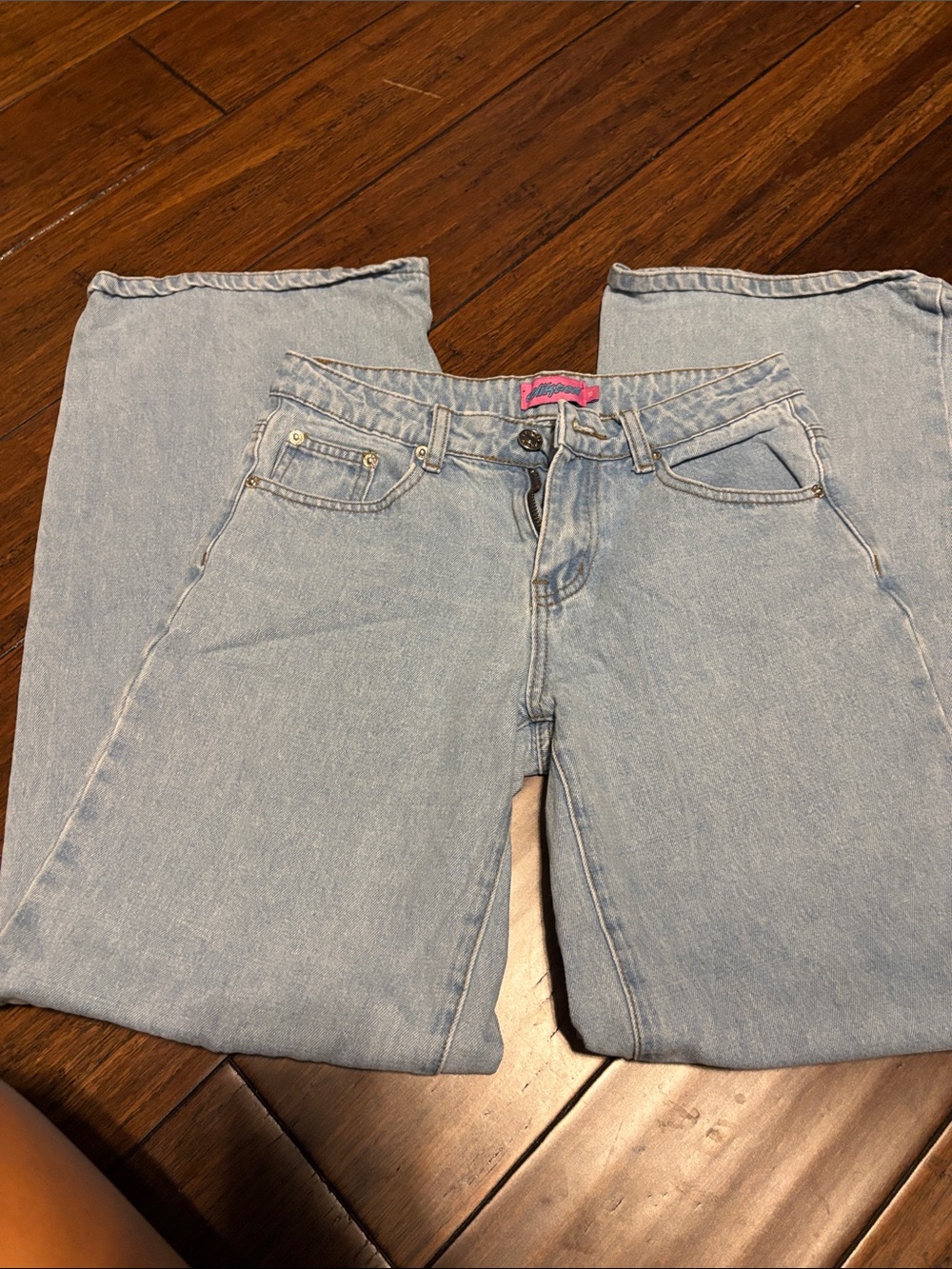 Edikted Light Blue Flare Jeans